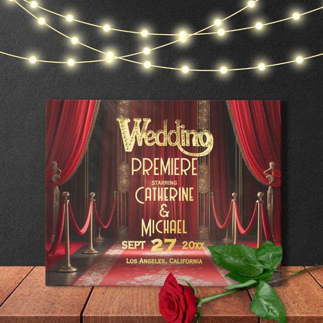 Hollywood Movie Red Carpet Premiere Wedding Guest Book (Creator Uploaded)