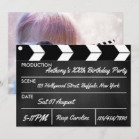 Hollywood Movie Theme Party Chalkboard