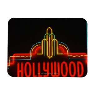 Hollywood neon sign, Los Angeles, California Magnet
