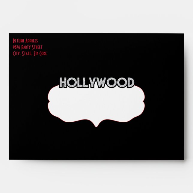 Hollywood Party Envelopes (Front)