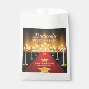 Hollywood Red Carpet Sweet 16 Favour Candy Bag