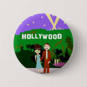 Hollywood Romance 6 Cm Round Badge