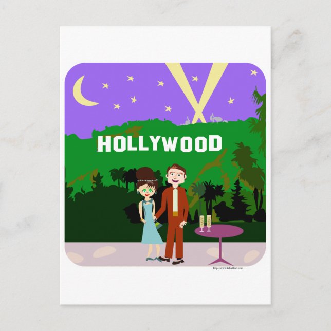 Hollywood Romance Postcard (Front)
