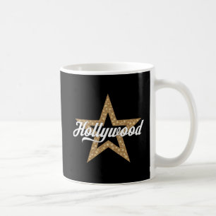 Hollywood Script With Star (White Type) Coffee Mug