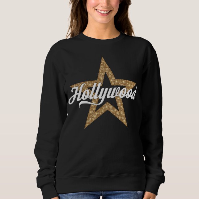 Hollywood Script With Star (White Type) Sweatshirt (Front)
