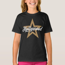 Hollywood Script With Star (White Type) T-Shirt