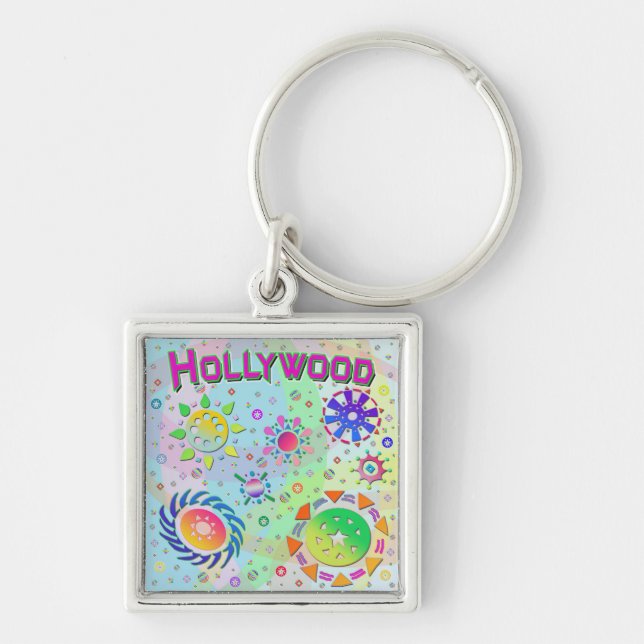 Hollywood Seven Suns & Energy Keychain (Front)