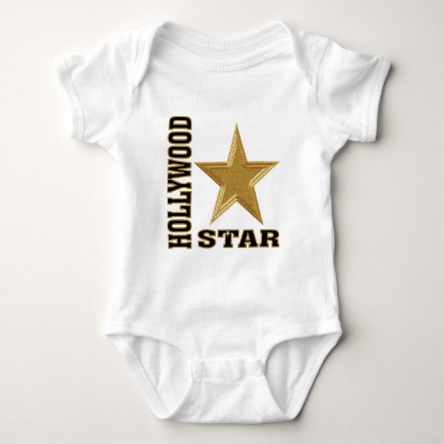 Hollywood Star Baby Bodysuit (Front)