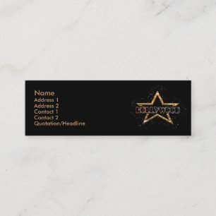 Hollywood Star Mini Business Card