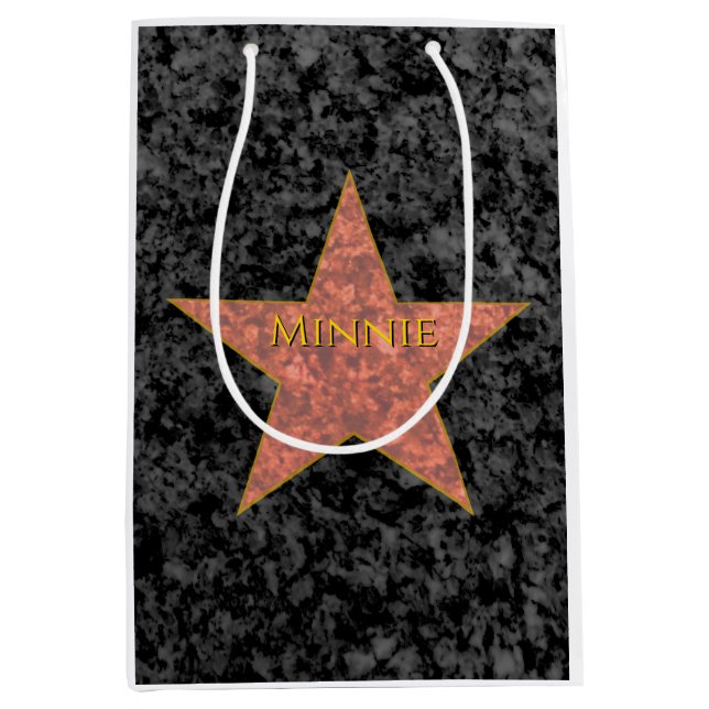 Hollywood Star Personalised Medium Gift Bag (Front)