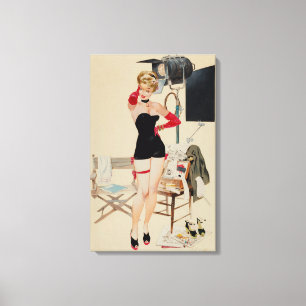 Hollywood Starlet by Fritz Willis Canvas Print