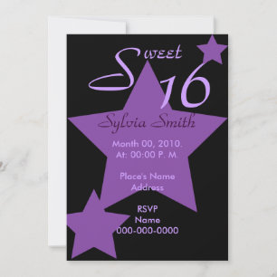 Hollywood Super Star Invitation-Customise Invitation
