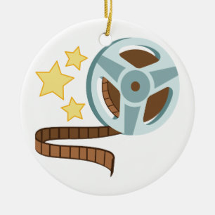 Hollywood Tape Roll Ceramic Tree Decoration