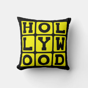 Hollywood, Tinseltown California Cushion