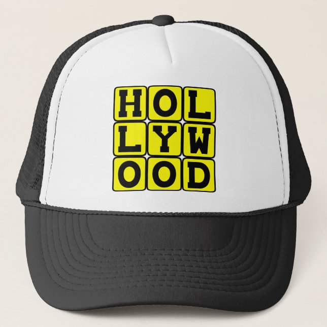 Hollywood, Tinseltown California Trucker Hat (Front)
