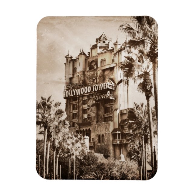 Hollywood Tower Hotel Magnet (Vertical)