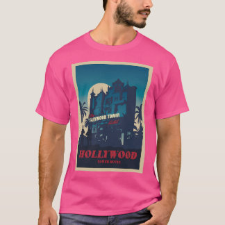 Hollywood Tower Hotel - Minimalist Travel Style -  T-Shirt
