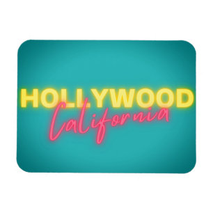 Hollywood Vintage Neon Lights  Magnet