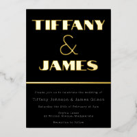 Hollywood Vintage Retro Style Wedding Gold