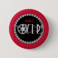 Hollywood VIP Birthday Button