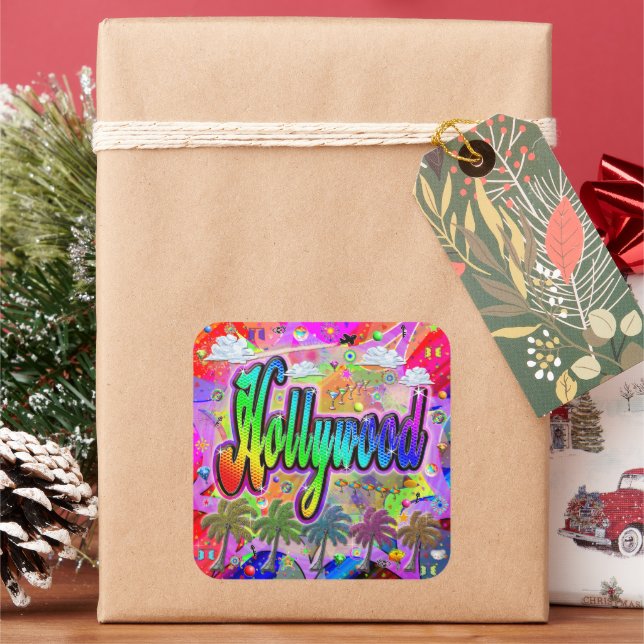 Hollywood Vista Express Sticker (Holiday)