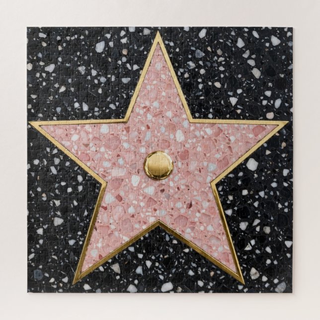 Hollywood Walk of Fame Square Coaster Jigsaw Puzzle (Vertical)
