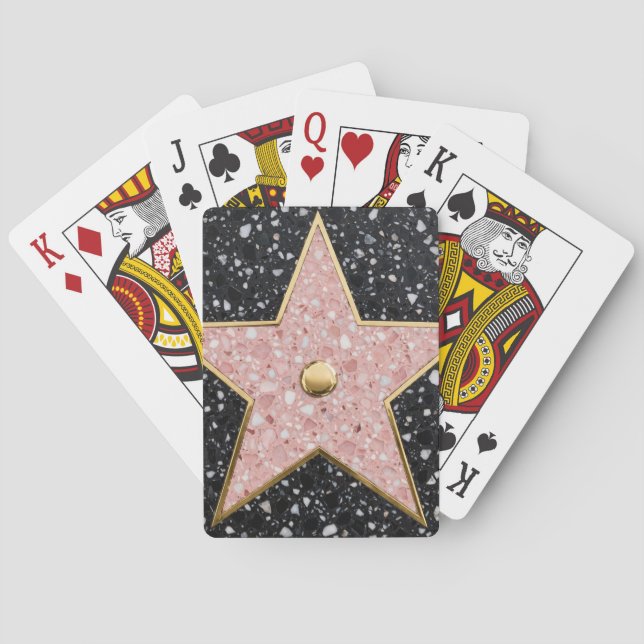 Hollywood Walk of Fame Square Coaster Playing Cards (Back)