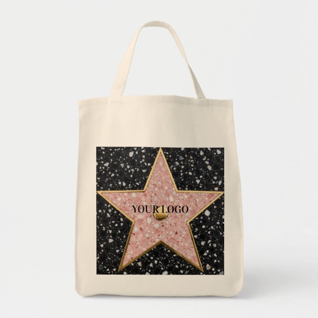 Hollywood Walk of Fame Square Coaster Tote Bag (Front)