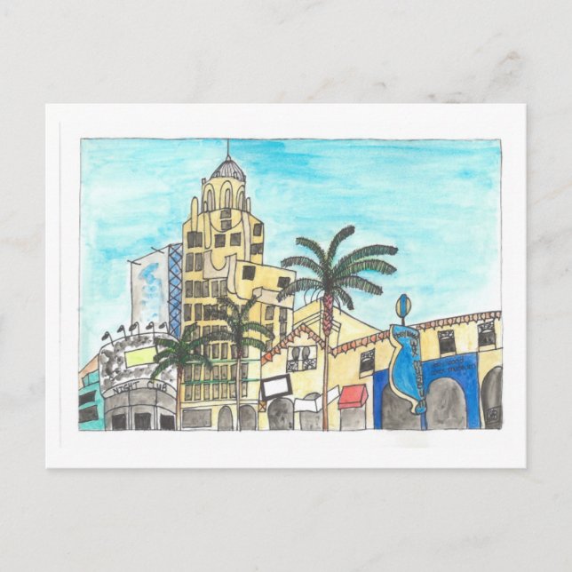 Hollywood Wax Museum Postcard (Front)