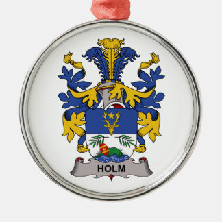 Holm Family Crest Metal Tree Decoration