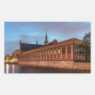 Holmens Church Copenhagen Denmark Rectangular Sticker