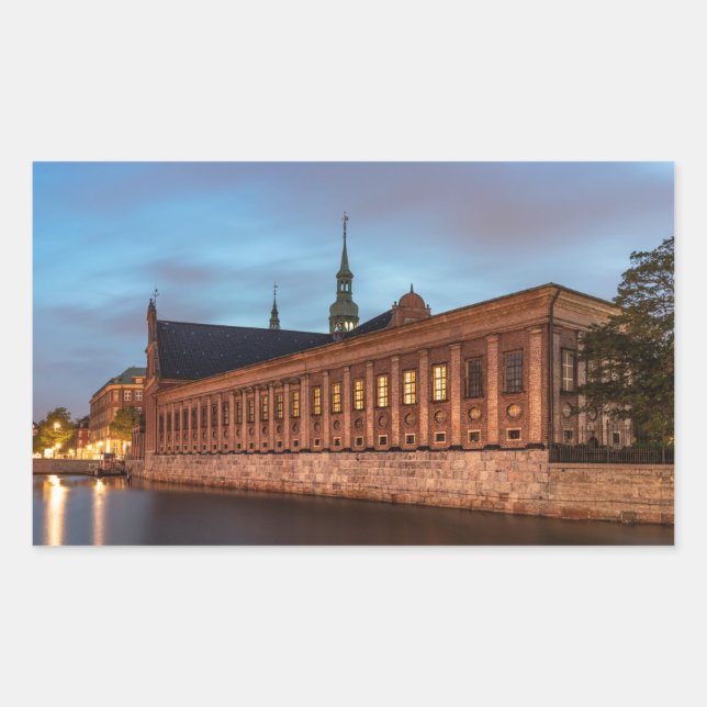 Holmens Church Copenhagen Denmark Rectangular Sticker (Front)