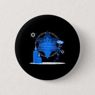 Holocaust Remembrance Memorial Day - Yom Hashoah  6 Cm Round Badge