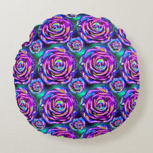HoloFleur Round Pillow