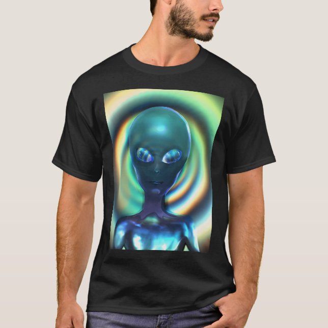 Holofoil 1A Grey Alien T-Shirt (Front)