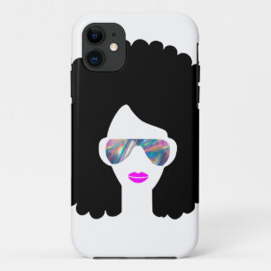 hologram afro girl iPhone 11 case