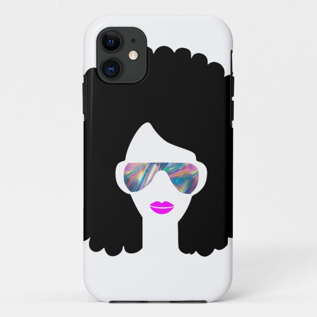 hologram afro girl Case-Mate iPhone case (Back)