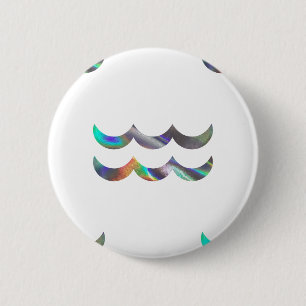hologram Aquarius 6 Cm Round Badge