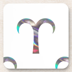 hologram Aries Coaster