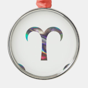hologram Aries Metal Tree Decoration