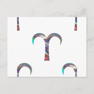hologram Aries Postcard