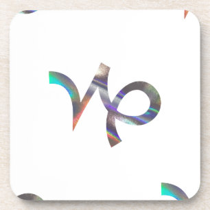 hologram Capricorn Coaster