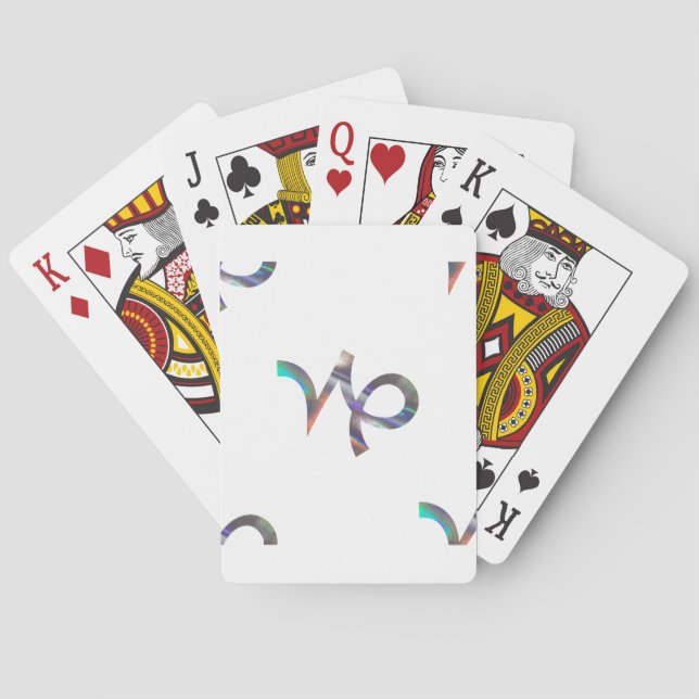 hologram Capricorn Playing Cards (Back)
