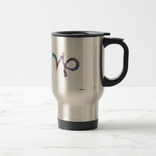 hologram Capricorn Travel Mug (Right)