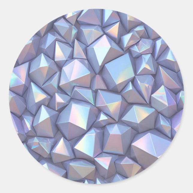 Hologram Classic Round Sticker (Front)