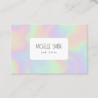 Hologram design effect business card