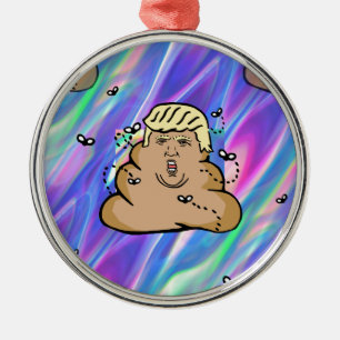 hologram dump trump metal tree decoration