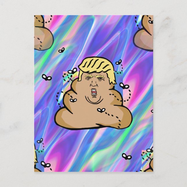 hologram dump trump postcard (Front)