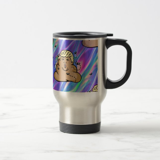 hologram dump trump travel mug (Right)