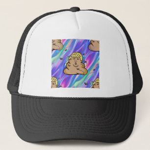 hologram dump trump trucker hat